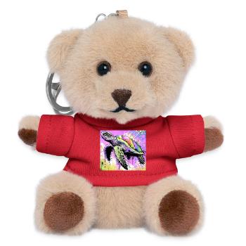 Schildkröte - Teddy Schlüsselanhänger - Rot - Vorne