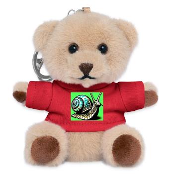 Schnecke - Teddy Schlüsselanhänger - Rot - Vorne