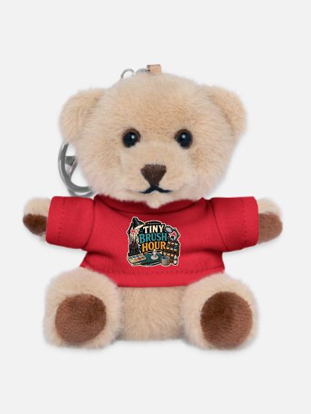TINY BRUSH HOUR - Teddy Keyring - red