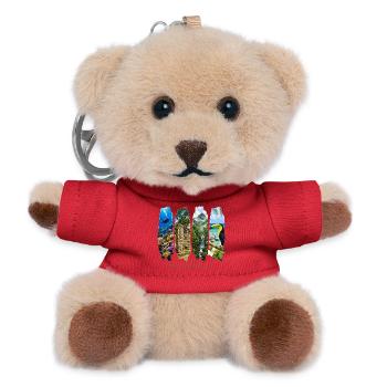 Honduras Vacation Travel – Caribbean Culture & Country - Teddy Keyring - red - Front