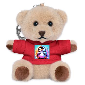 penguin - Teddy Keyring - red - Front