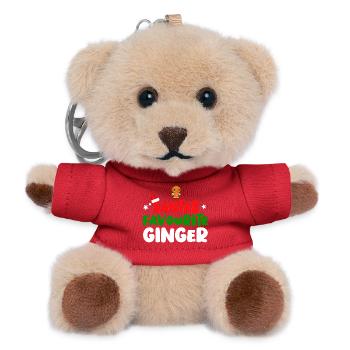Weihnachtsmanns Lieblingsingwer - Teddy Schlüsselanhänger - Rot - Vorne