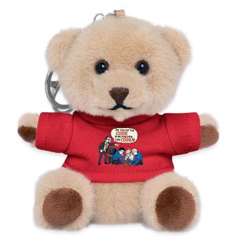 Ihr Solltet Den Code Durchsuchen – IT Humor - Teddy Schlüsselanhänger - Rot - Vorne