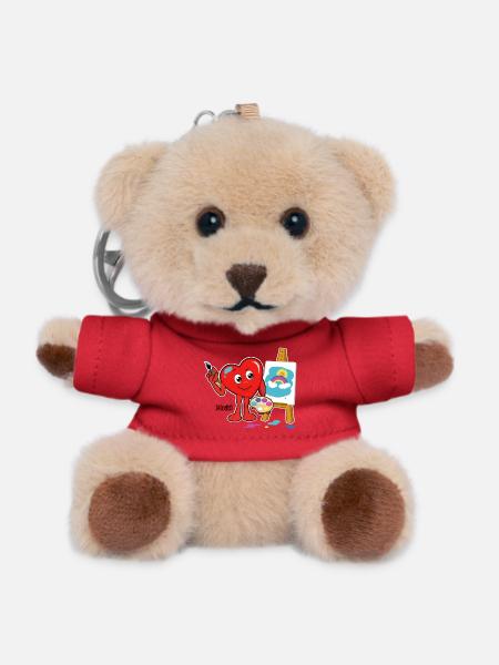 Mucki Kreativ - Teddy Schlüsselanhänger - Rot
