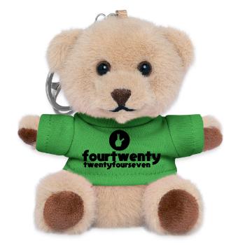 Cannabis 420 Weed Smoke Vape Chill Festival Wear - Teddy Schlüsselanhänger - Grün - Vorne