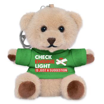 Check Engine Light Suggestion Rennwagen - Teddy Schlüsselanhänger - Grün - Vorne