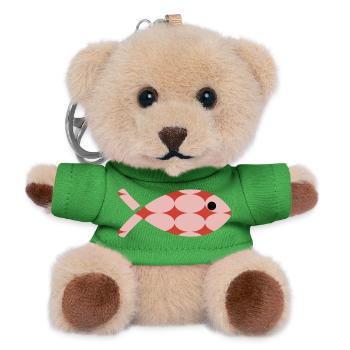 FISH. APRIL FOOL. SEA. OCEAN. NATURE. HUMO - Teddy Keyring - green - Front