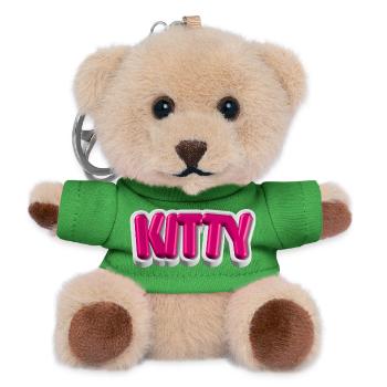 KITTY – 3D typography for cat lovers - Teddy Keyring - green - Front