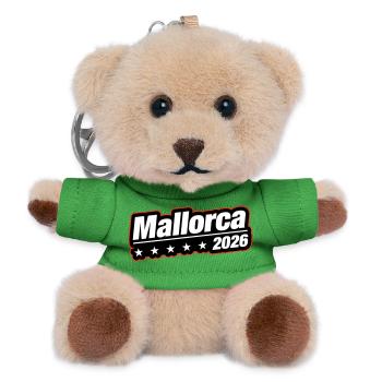 Mallorca 2026 - Teddy Schlüsselanhänger - Grün - Vorne