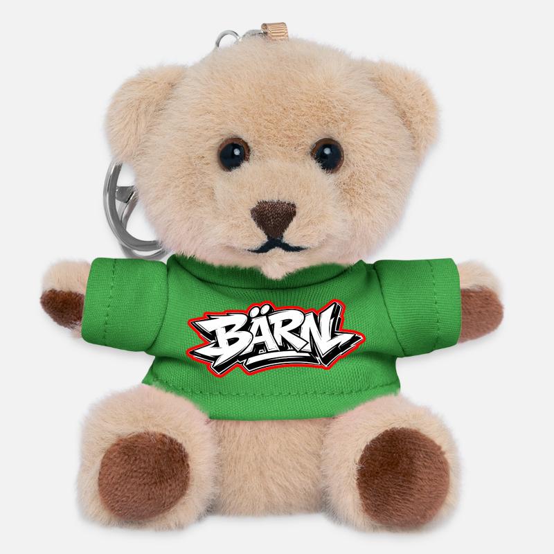 Bern Graffiti - Teddy Keyring - green