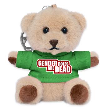 Gender Roles Are Dead Statement Freedom Saying - Teddy Keyring - green - Front