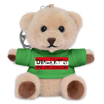 Dialekt's mi am Oasch - Mundart, Österreich - Teddy Schlüsselanhänger - Grün - Vorne