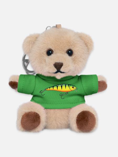 Wobbler Angeln Fischen - Teddy Schlüsselanhänger - Grün