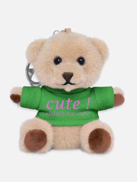 Cute! Einfach Nur Cute - Teddy Schlüsselanhänger - Grün