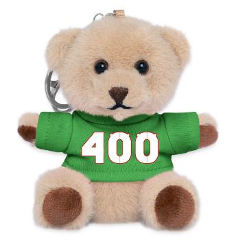 nummer 400 - Teddy Schlüsselanhänger - Grün - Vorne