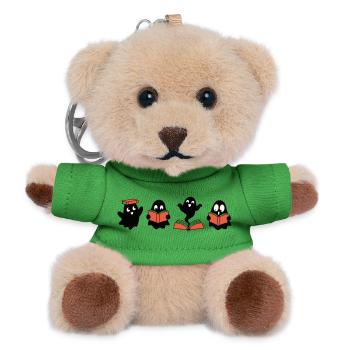 Unheimliche Buchclub-Geister lesen Bücher - Teddy Schlüsselanhänger - Grün - Vorne