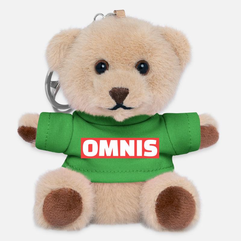 omnis - Teddy Keyring - green