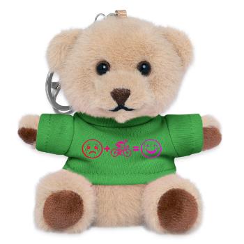 Gift idea for a road bike with road bike - Teddy Keyring - green - Front
