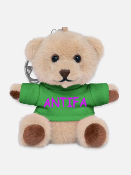 Antifa - lilac - Teddy Schlüsselanhänger - Grün