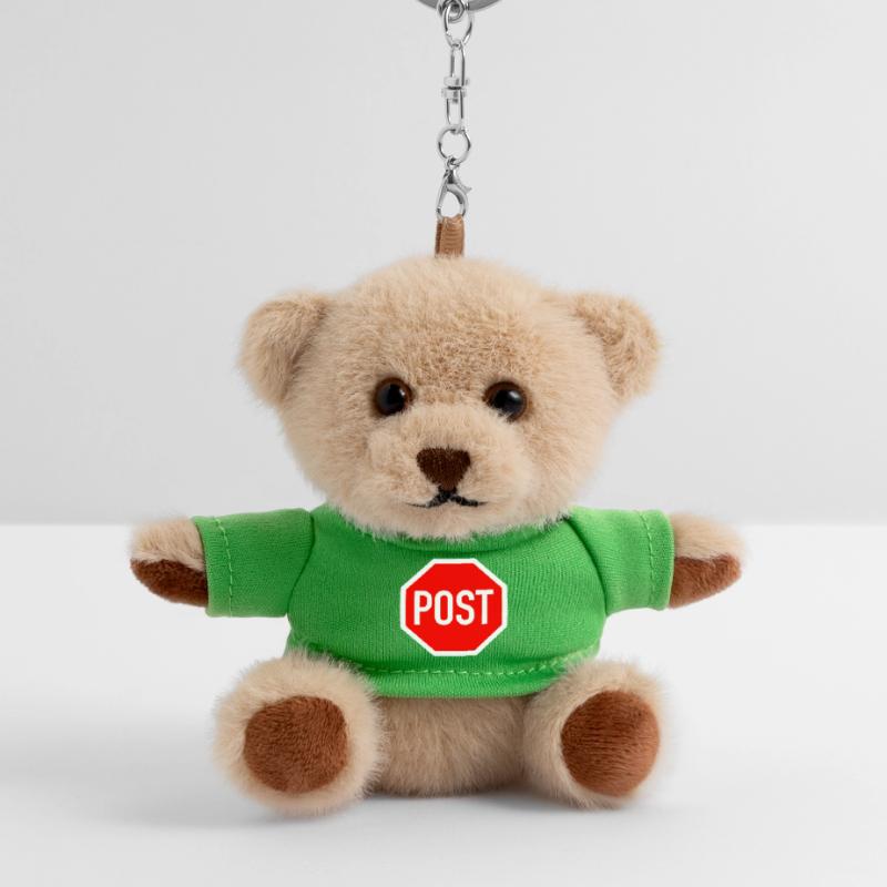 stop oder post? Teddy Schlüsselanhänger
