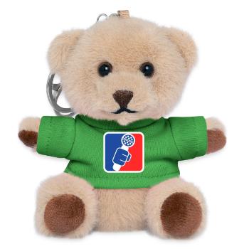 Microphone Check League Icon – Sportfan - Teddy Schlüsselanhänger - Grün - Vorne