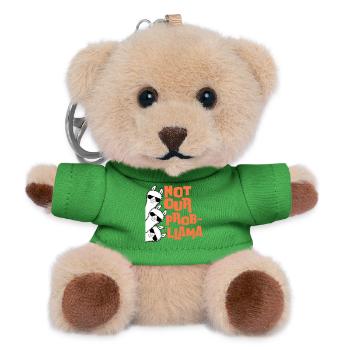 Not our Problama 3 Llamas Friends Team Sunglasses - Teddy Keyring - green - Front