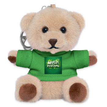Green Music Festival Motif - Teddy Keyring - green - Front