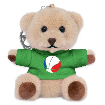 Basketball / Basketball / Basktet-Ball / Sport - Teddy Schlüsselanhänger - Grün - Vorne