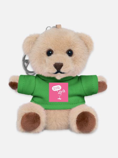 Be a Voice, Not an Echo - Teddy Keyring - green