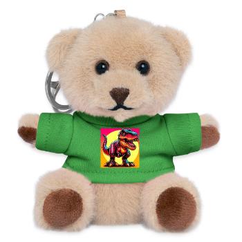dinosaur - Teddy Keyring - green - Front