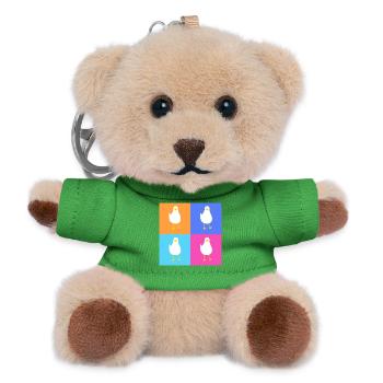 MeinsMeinsMeins - buntes Möwen Pop up - Teddy Schlüsselanhänger - Grün - Vorne