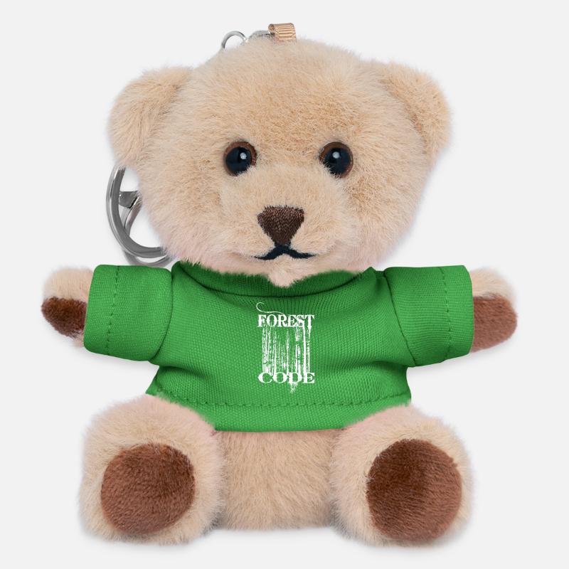 Code forestier - Porte-clés ourson - vert