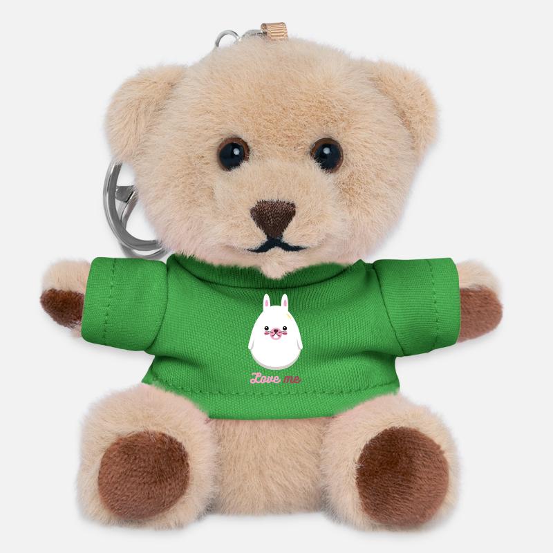 Lapin - Porte-clés ourson - vert