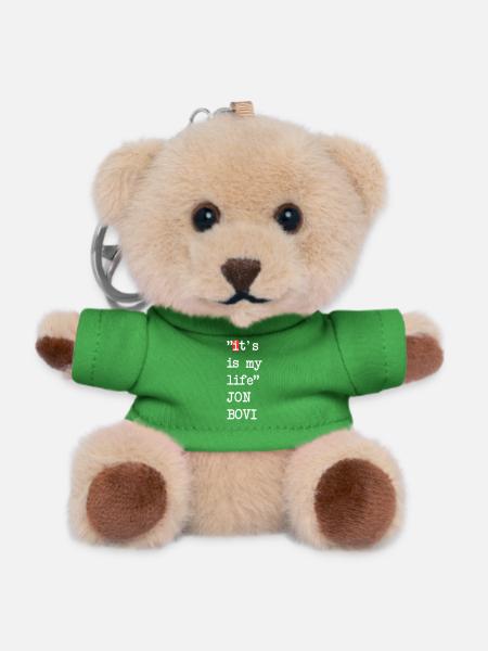 It's my life – funny fake saying design - Teddy Keyring - green