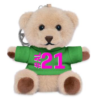 AL21 - Teddy Schlüsselanhänger - Grün - Vorne