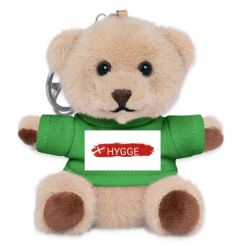Hygge Rot – Dänische Gemütlichkeit - Teddy Schlüsselanhänger - Grün - Vorne
