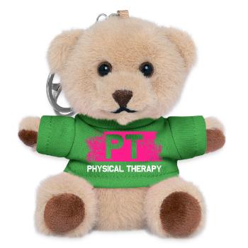 Thysical therapy PT Physiotherapie Physiotherapeut - Teddy Schlüsselanhänger - Grün - Vorne