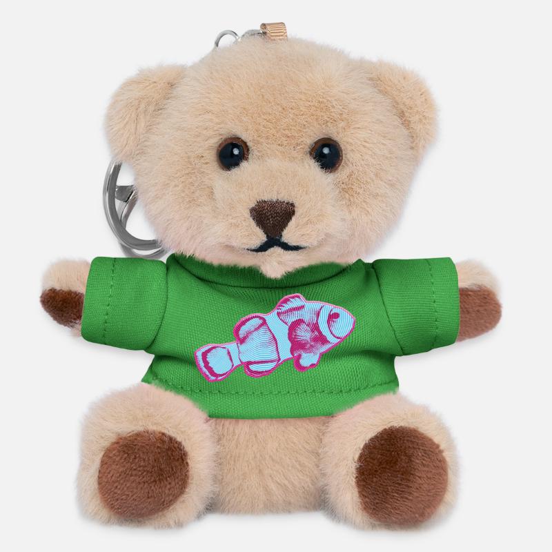 KapaKala fish design - Teddy Keyring - green