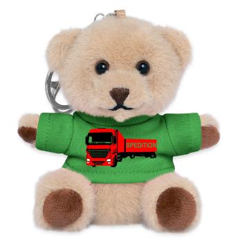 CAMION - Porte-clés ourson - vert - Devant