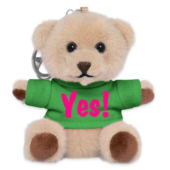 Yes Pink - Teddy Schlüsselanhänger - Grün - Vorne