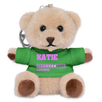 Katie bébé - Porte-clés ourson - vert - Devant