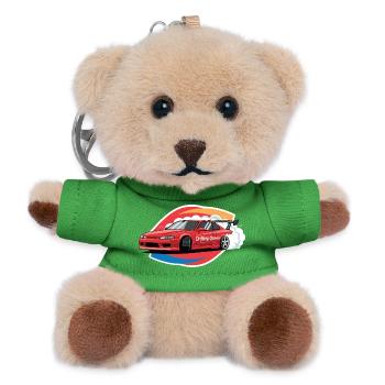Drifting Queen JDM Muscle Car Racing Burnout-Stil - Teddy Schlüsselanhänger - Grün - Vorne