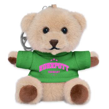Ruhrpott Neon Look Streetwear Germany - Teddy Keyring - green - Front