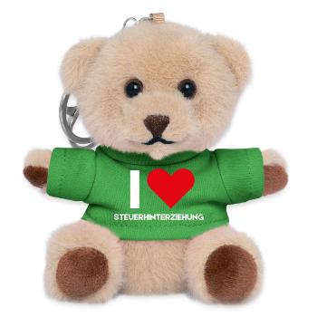 I Love Tax Evasion Sarcasm Funny German Saying - Teddy Keyring - green - Front