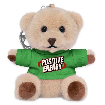 Énergie positive - Porte-clés ourson - vert - Devant