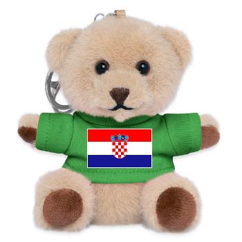 Croatia Flag Classic Frame - Teddy Schlüsselanhänger - Grün - Vorne