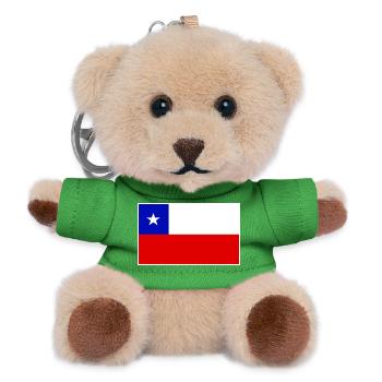 Chile Flag Classic Frame - Teddy Schlüsselanhänger - Grün - Vorne