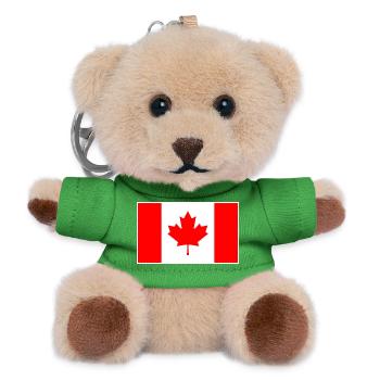 Canada Flag Classic Frame - Teddy Schlüsselanhänger - Grün - Vorne