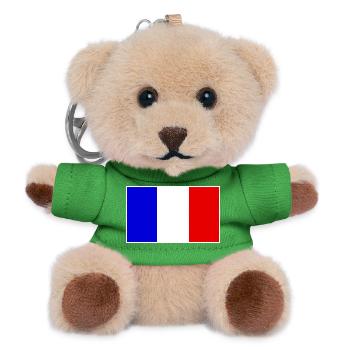 France Flag Classic Frame - Teddy Schlüsselanhänger - Grün - Vorne