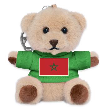 Morocco Flag - Teddy Schlüsselanhänger - Grün - Vorne
